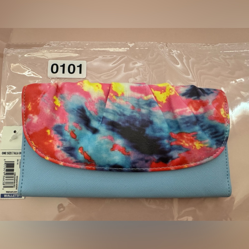 (0101) Colorful Tie-Dye wallet clutch